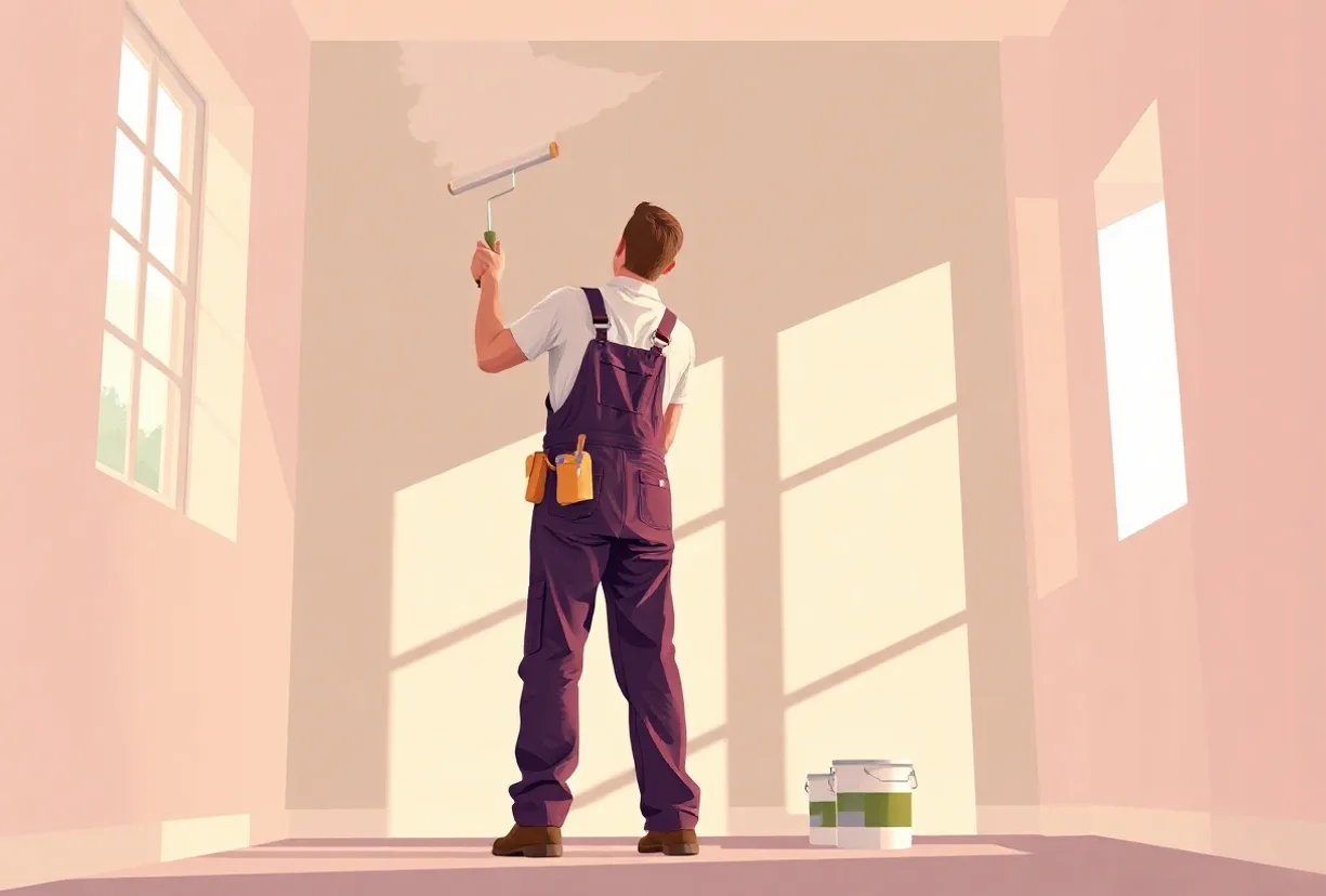 Peintre Woippy 57140 en intervention sur un chantier